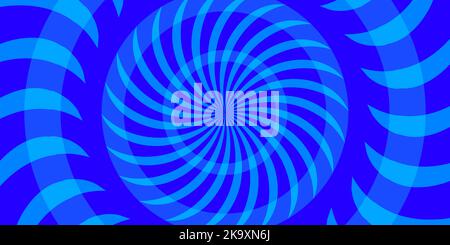 Geometrisches Sommermuster mit abstraktem, sonnigen Kreis. Sonne mit Strahlen. Vektorgrafik Stock Vektor