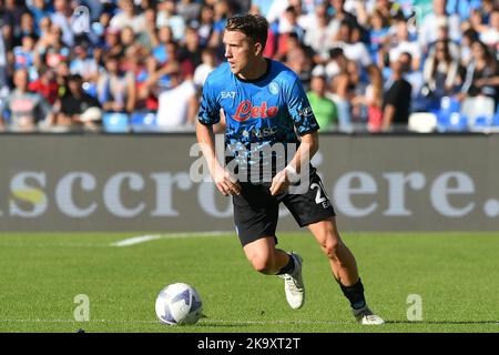 Neapel, Italien. 29. Oktober 2022. Piotr Zielinski von SSC Napoli während des Serie-A-Spiels zwischen Napoli und Sassuolo im Stadio Diego Armando Maradona, Neapel, Italien am 29. Oktober 2022. Kredit: Giuseppe Maffia/Alamy Live Nachrichten Stockfoto