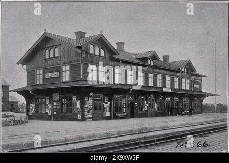 Bahnhof Gällivare. Stockfoto