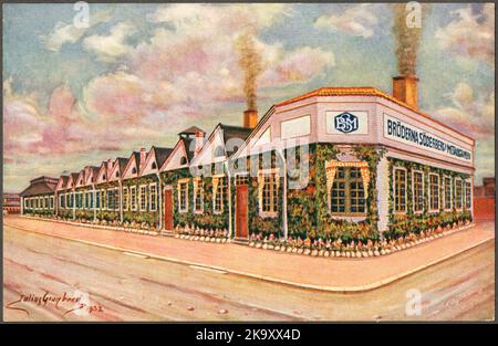 Die Metallgießerei der Brüder Söderberg in Eskilstuna. Stockfoto