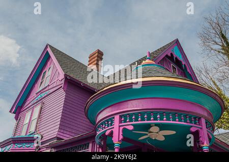 Painted Lady in Lewes, Delaware USA, Lewes, Delaware Stockfoto