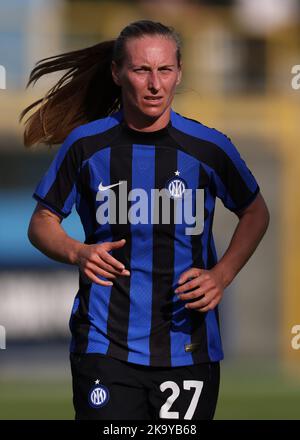 San Giovanni, Italien, 29.. Oktober 2022. Henrietta Csiszar von Internazionale während des Spiels Serie A Femminile im Stadio Ernesto Breda, San Giovanni. Bildnachweis sollte lauten: Jonathan Moscrop / Sportimage Stockfoto