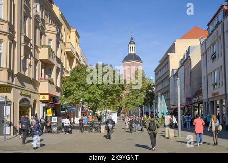 Fussgängerzone, Einkaufstraße, Carl-Schurz-Straße, Altstadt, Berlin, Deutschland Stockfoto