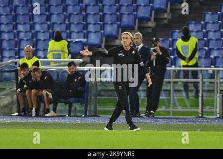 Davide Nicola von der US Salernitana während des 12.. Tages der Serie A Meisterschaft zwischen S.S. Lazio gegen US Salernitana am 30. Oktober 2022 im Stadio Olimpico in Rom, Italien. Stockfoto