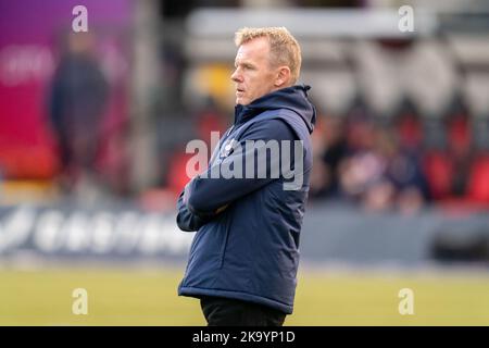 Mark McCall Saracens Director of Rugby beim Spiel der Gallagher Premiership Saracens gegen Sale Sharks im StoneX Stadium, London, Großbritannien, 30.. Oktober 2022 (Foto von Richard Washbrooke/Nachrichtenbilder) Stockfoto