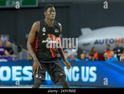 Madrid, Spanien. 30. Oktober 2022. 30.. Oktober 2022; Wizink Center; Madrid; Spanien; Liga Endesa ACB; Real Madrid vs Carplus Fuenlabrada; Edi Ndiaye (Madrid) 900/Cordon Press Credit: CORDON PRESS/Alamy Live News Stockfoto
