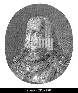 Porträt von Rudolf I. von Habsburg, römisch-deutscher König, Hermann Hirsch Pinhas, 1805 - 1844 Stockfoto