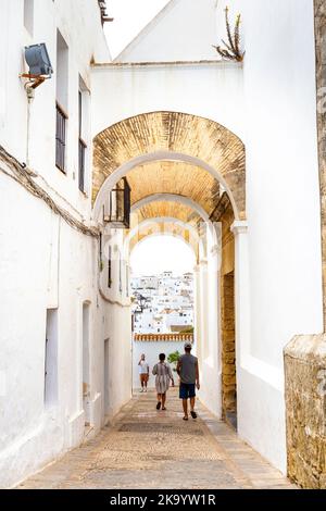 Arco de las Monjas (Nonnen) im alten jüdischen Viertel, Vejer de la Frontera, Andalusien, Spanien Stockfoto