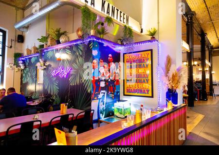 Bong Bong's Manila Kanteen in der Seven Dials Market Food Hall, Covent Garden, London, Großbritannien Stockfoto