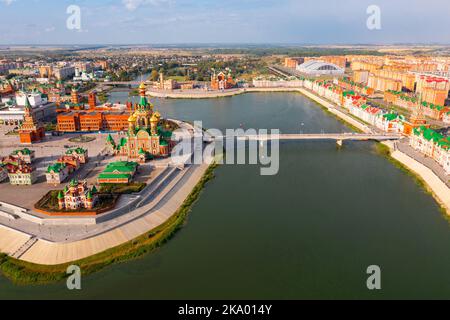 Luftaufnahme von Yoshkar-Ola, Mari El Republic, Russland Stockfoto