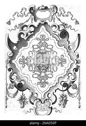 Christus im Garten Gethsemane, Hieronymus Wierix, 1608 Christus betet im Garten Gethsemane. Ein Kelch erscheint vom Himmel. In der Vorbote Stockfoto