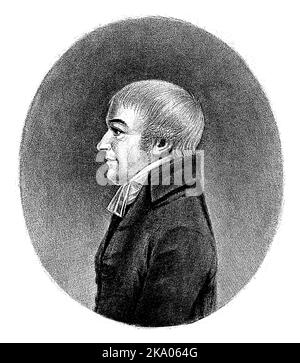 Porträt des Predigers und Lehrers Johan Wilhelm Statius Muller, Hendrik Schwegman, 1807 Stockfoto