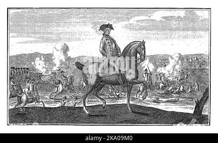 Reiterbildnis von Joseph II., Deutscher Kaiser, Johann Michael Probst, 1765 - 1809 Stockfoto