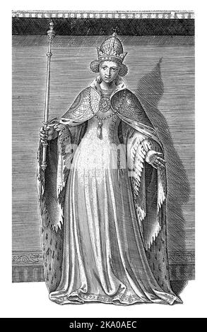 Margarete von Bayern, Gräfin von Hennegau, Holland und Zeeland, Kaiserin des Heiligen Römischen Reiches. Stockfoto