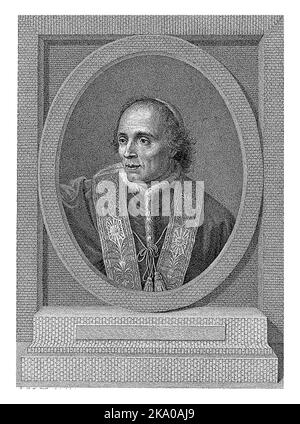 Porträt von Papst Pius VII., Luigi Fabri, nach Jean-Baptiste Joseph Wicar, 1788 - 1835 Stockfoto