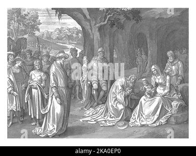 Anbetung der Könige, Nicolaes de Bruyn, 1621 Stockfoto