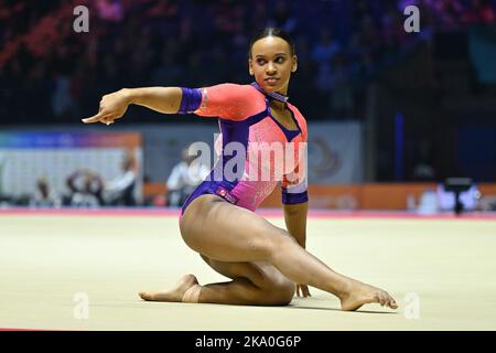 Women’s Qualifications, Liverpool, Italien, 30. Oktober 2022, ANDRADE Rebeca (BRA) Boden während der Turn-Weltmeisterschaften - Qualifikation der Frauen - Gymnastik Stockfoto