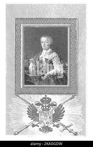 Porträt von Maria Theresia, römisch-deutsche Kaiserin, Giovanni Vendramini, nach J. Pencini, 1810 Stockfoto