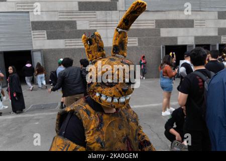 Santiago, Metropolitana, Chile. 30. Oktober 2022. Ein Cosplayer nimmt an der Comic Con Convention in Santiago, Chile, am 30. Oktober 2022 Teil. (Bild: © Matias Basualdo/ZUMA Press Wire) Stockfoto