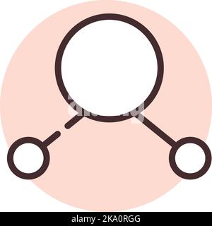 Sulfatallergie, Illustration oder Symbol, Vektor auf weißem Hintergrund. Stock Vektor
