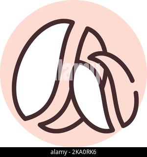 Allergiekaffee, Illustration oder Symbol, Vektor auf weißem Hintergrund. Stock Vektor