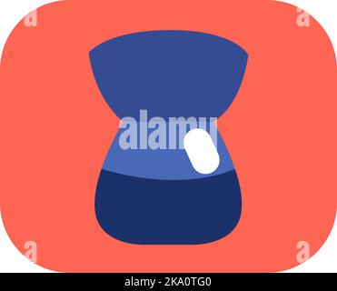 Friseurladen Pinsel, Illustration oder Symbol, Vektor auf weißem Hintergrund. Stock Vektor