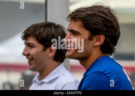 Mexiko-Stadt, Mexiko, 31.. Oktober 2022, Pietro Fittipaldi am Renntag, dem 20. Lauf der Formel-1-Meisterschaft 2022. Kredit: Michael Potts/Alamy Live Nachrichten Stockfoto