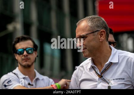 Mexiko-Stadt, Mexiko, 31.. Oktober 2022, Stefano Domenicali am Renntag, 20. Lauf der Formel-1-Meisterschaft 2022. Kredit: Michael Potts/Alamy Live Nachrichten Stockfoto