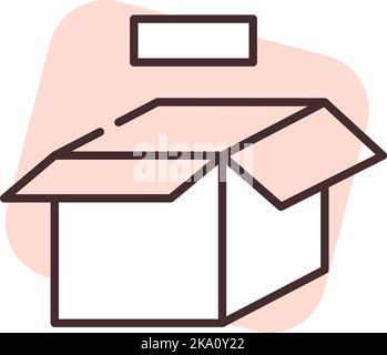 Lieferung löschen, Illustration oder Symbol, Vektor auf weißem Hintergrund. Stock Vektor