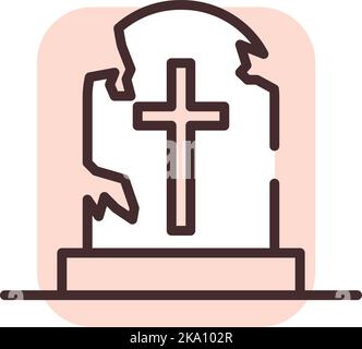 Event Grave Dekoration, Illustration oder Symbol, Vektor auf weißem Hintergrund. Stock Vektor
