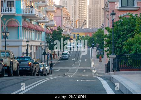 Qanat Quartier Luxus-Wohnung in Pearl, Katar. Stockfoto