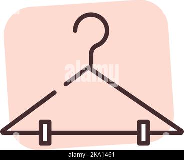 Aufhänger, Illustration oder Symbol, Vektor auf weißem Hintergrund. Stock Vektor