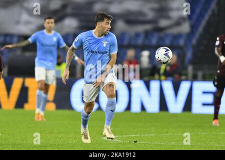 Alessio Romagnoli von S.S. LAZIO während der 12. Tage der Serie A Meisterschaft zwischen S.S. Lazio gegen US Salernitana am 30. Oktober 2022 im Stadio Olimpico in Rom, Italien. Stockfoto