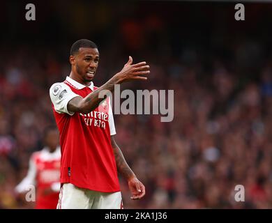 London, Großbritannien. 30. Oktober 2022. Gabriel von Arsenal während des Spiels der Premier League im Emirates Stadium, London. Bildnachweis sollte lauten: David Klein/Sportimage Kredit: Sportimage/Alamy Live News Stockfoto