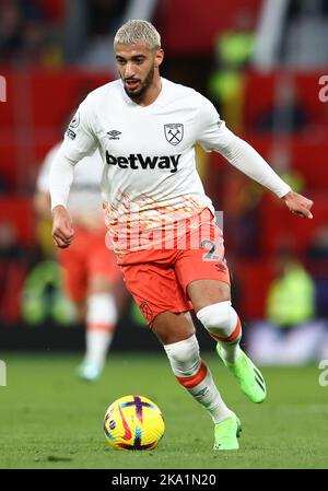 Manchester, Großbritannien. 30. Oktober 2022. Sagte Benrahma von West Ham United während des Spiels in der Premier League in Old Trafford, Manchester. Bildnachweis sollte lauten: Darren Staples/Sportimage Credit: Sportimage/Alamy Live News Stockfoto