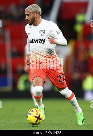 Manchester, Großbritannien. 30. Oktober 2022. Sagte Benrahma von West Ham United während des Spiels in der Premier League in Old Trafford, Manchester. Bildnachweis sollte lauten: Darren Staples/Sportimage Credit: Sportimage/Alamy Live News Stockfoto