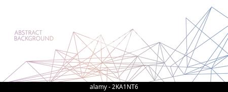 Hintergrund der Verbindung. Netzwerkkonzept mit Punkten und Linien. Vektorgrafik Stock Vektor