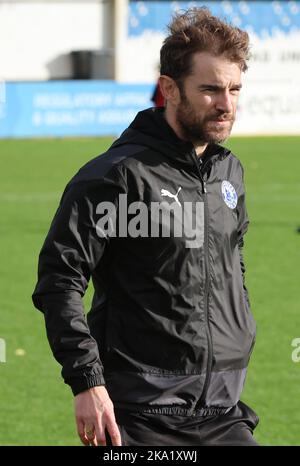 James Gibson Manager von Billericay Town Women während des FA Women's National League Plate Fußballmatches zwischen Maidenhead United Women und Billericay Stockfoto