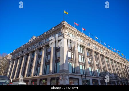 Außenansicht der Kaufhäuser Selfridges in der Oxford Street in London Stockfoto