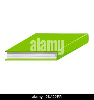 Buchsymbol. Clipart. Isoliert auf weißem Hintergrund. Stock Vektor