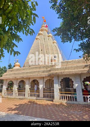 30. Oktober 2022, Pune, Indien, Kanifnath Tempel in der Nähe von Saswad, Shri Kanifnath Maharaj war einer von neun Lehrern im Navnath Sampradaya. Stockfoto