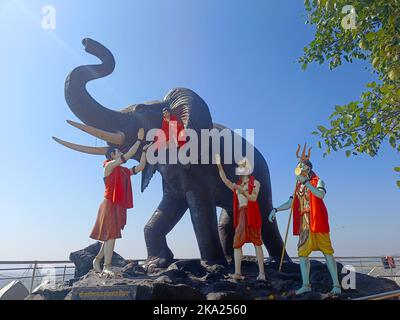 30. Oktober 2022, Pune, Indien, Kanifnath Tempel in der Nähe von Saswad, Shri Kanifnath Maharaj war einer von neun Lehrern im Navnath Sampradaya. Stockfoto