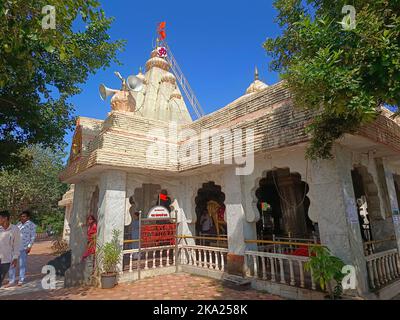 30. Oktober 2022, Pune, Indien, Kanifnath Tempel in der Nähe von Saswad, Shri Kanifnath Maharaj war einer von neun Lehrern im Navnath Sampradaya. Stockfoto