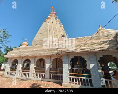 30. Oktober 2022, Pune, Indien, Kanifnath Tempel in der Nähe von Saswad, Shri Kanifnath Maharaj war einer von neun Lehrern im Navnath Sampradaya. Stockfoto