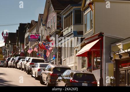 Main Street, Bar Harbor, Maine, USA Stockfoto