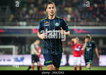 Silkeborg, Dänemark. 30. Oktober 2022. Nikolas Bürgy (4) von Viborg, WENN er während des Superliga-Spiels 3F zwischen Silkeborg IF und Viborg IF im Jysk Park in Silkeborg gesehen wurde. (Foto: Gonzales Photo/Alamy Live News Stockfoto