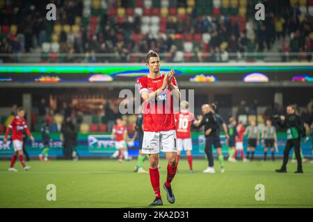 Silkeborg, Dänemark. 30. Oktober 2022. Nicklas Helenius (11) aus Silkeborg, WENN er nach dem Superliga-Spiel 3F zwischen Silkeborg IF und Viborg IF im Jysk Park in Silkeborg gesehen wurde. (Foto: Gonzales Photo/Alamy Live News Stockfoto