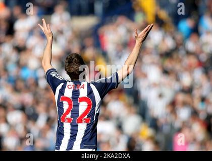 6.. Oktober 2012 - Barclays Premier League - West Bromwich Albion gegen Queens Park Rangers - Zoltan Gera von West Bromwich Albion feiert sein Tor (2-0) - Foto: Paul Roberts/Pathos. Stockfoto