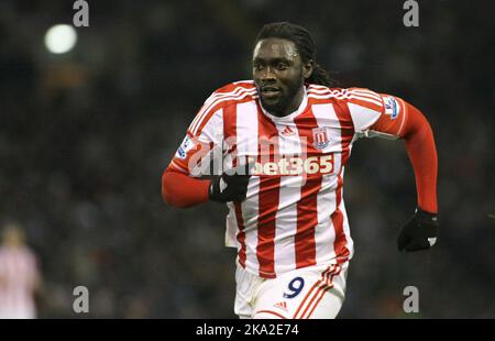 24.. November 2012 - Barclays Premier League - West Bromwich Albion vs. Stoke City - Kenwyne Jones aus Stoke City. - Foto: Paul Roberts/Pathos. Stockfoto