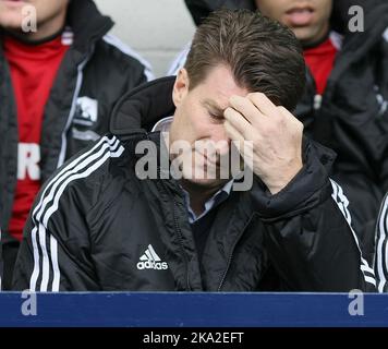 09. März 2013 - Fußball - Barclays Premiership Football - West Bromwich Albion Vs. Swansea City - Swansea City Manager Brian Laudrup - Foto: Paul Roberts/Pathos. Stockfoto